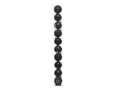 Kerstballen polystyreen shiny, matt, glitter mix, zwart, Ø 6 cm, 10 stuks - afbeelding 1