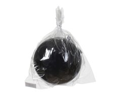 Kerstballen polystyreen shiny, zwart, Ø 14 cm - afbeelding 2