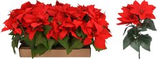 kerstbloem 25cm 5 bloemen - afbeelding 2