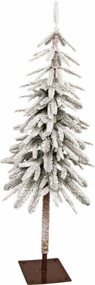 kerstboom 120 cm met sneeuw - afbeelding 1