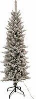 kerstboom 150 cm met led en sneeuw - afbeelding 1