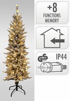kerstboom 150 cm met led en sneeuw - afbeelding 2