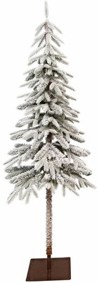 kerstboom 150 cm met sneeuw - afbeelding 1