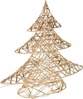 kerstboom 30cm met led champagne - afbeelding 1