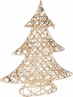 kerstboom 40cm met led champagne