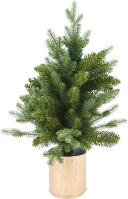 kerstboom 60cm 88 tips in goud
