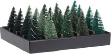 kerstboom glitter led 10cm, per stuk - afbeelding 2