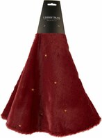 kerstboom kleed ster 90 cm burgundy