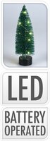 kerstboom met led 17cm, per stuk - afbeelding 1