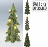 kerstboom met led 21 cm groen - afbeelding 2