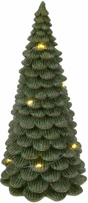 kerstboom met led 21 cm groen - afbeelding 1