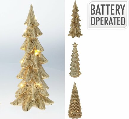 kerstboom met led 29cm, per stuk - afbeelding 1