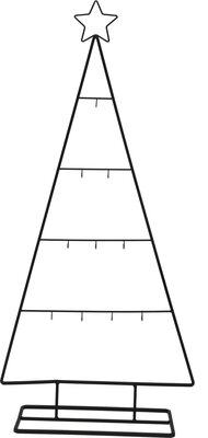 kerstboom metaal 35x77cm zwart