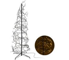 Kerstboom, spiraal, zwart, 576 LED lampjes - afbeelding 1