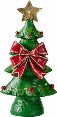 kerstboom strik led 25 cm design - afbeelding 1