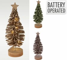 kerstboom vilt led 30 cm kleur - afbeelding 2