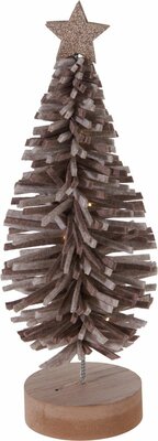 kerstboom vilt led 30 cm kleur - afbeelding 1