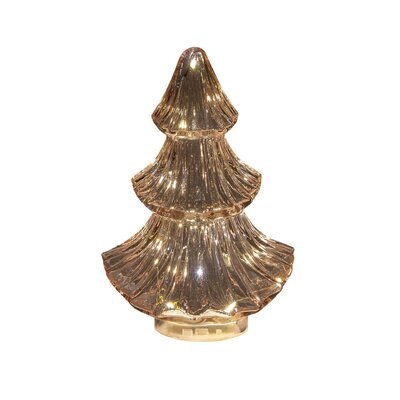 Kerstboompje 10 Led, 24x15.5cm, roze