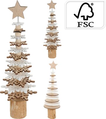 kerstboompje 23cm, per stuk - afbeelding 1