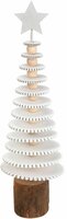 kerstboompje 25 cm wit - afbeelding 1
