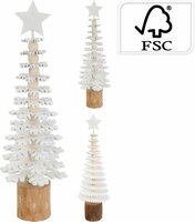 kerstboompje 25 cm wit - afbeelding 2