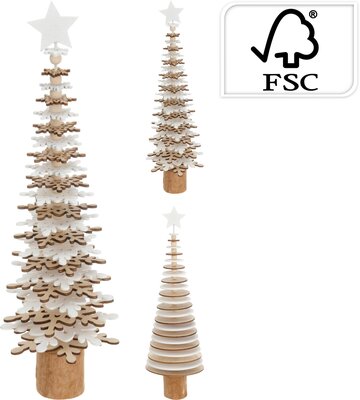 kerstboompje 37cm, per stuk - afbeelding 1