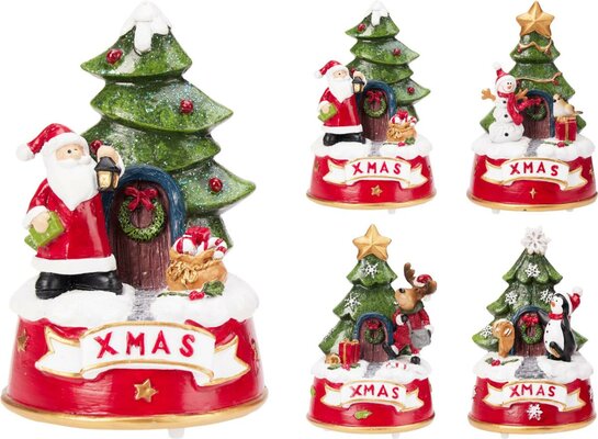 kerstfiguren met muziek, per stuk