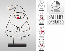kerstfiguur led 36 cm designs - afbeelding 2