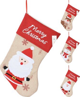 kerstsok 40 cm, per stuk - afbeelding 1