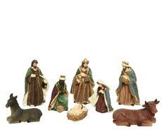 Kerststal set, 8 figuren - afbeelding 5