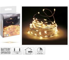 gouddraad, 100led, warm wit, Led kerstverlichting - afbeelding 1