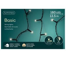 LED basic L 1350cm 180 lights zwart/warm wit, Led kerstverlichting - afbeelding 2