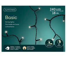 Rice LED L 18m 240 lights zwart/warm wit, Led kerstverlichting - afbeelding 2