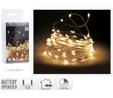 zilverdraad, 20 led, warm wit, Led kerstverlichting - afbeelding 2
