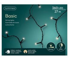 Rice LED L 27m 360 lights zwart/warm wit, Led kerstverlichting - afbeelding 2