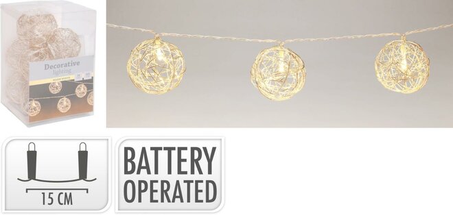 kerstverlichting ballen goud