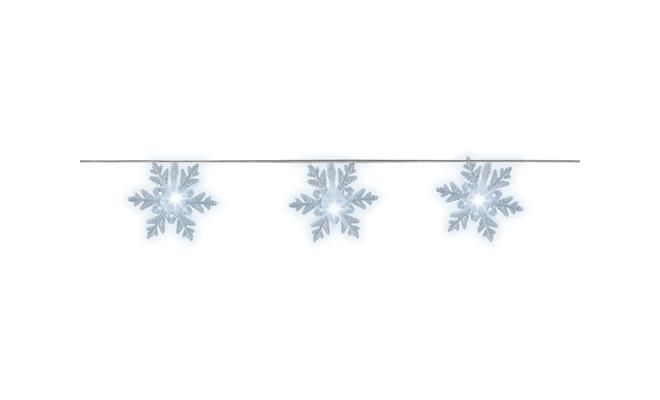 Led Kerstverlichting, sneeuwvlokken, 4.6 meter, 24 LED lampjes