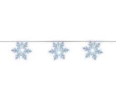 Led Kerstverlichting, sneeuwvlokken, 4.6 meter, 24 LED lampjes