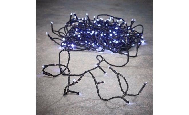 Led Kerstverlichting, wit, 18 meter, 180 LED lampjes - afbeelding 1