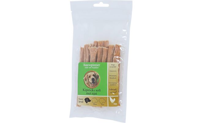 Kipsticks, soft, met rijst, 11 cm, 100 gram