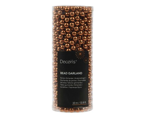 Kralenketting plastic, L1000 cm, Brandy
