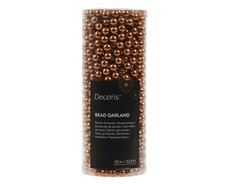 Kralenketting plastic, L1000 cm, Brandy