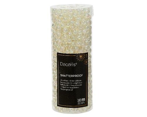 Kralenketting plastic, L1000 cm, Iris transparant