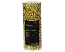 Kralenketting plastic, L1000 cm, Licht goud - afbeelding 5