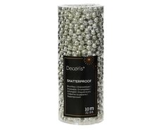 Kralenketting plastic, L1000 cm, Zilver - afbeelding 5