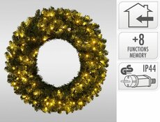 krans groen 90 cm met 150 led - afbeelding 2