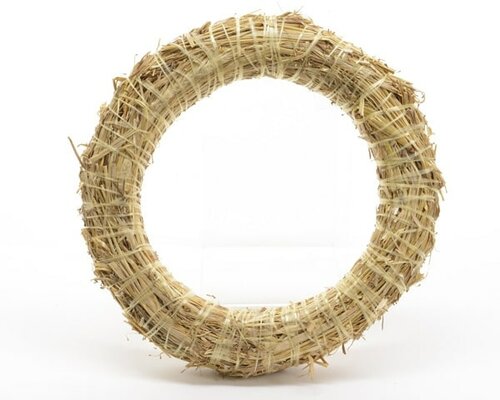 Krans stro, D 30 cm - afbeelding 1