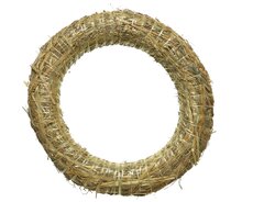 Krans stro, natuur, Ø 30 cm x H 5 cm