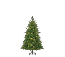 Brampton kerstboom slim groen met 120 led, 974 tips - H155xD102cm - afbeelding 8
