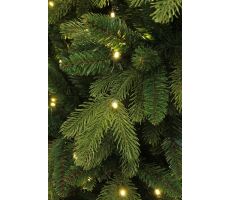 Brampton kerstboom slim groen met 120 led, 974 tips - H155xD102cm - afbeelding 3